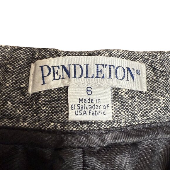 EUC Women's PENDLETON Wool/Silk Blend Tweed Fully-Lined Trouser Pant | Size 6 - Picture 7 of 9